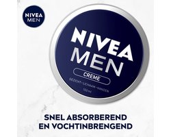 NIVEA Men Crème Blik - 3 x 150 ml - Voordeelverpakking