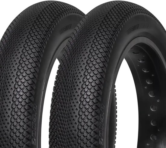 Vee Tire Speedster fatbike banden 20×4.00 inch, fijn diamantprofiel, 2 stuks, geschikt voor asfalt en stadsgebruik