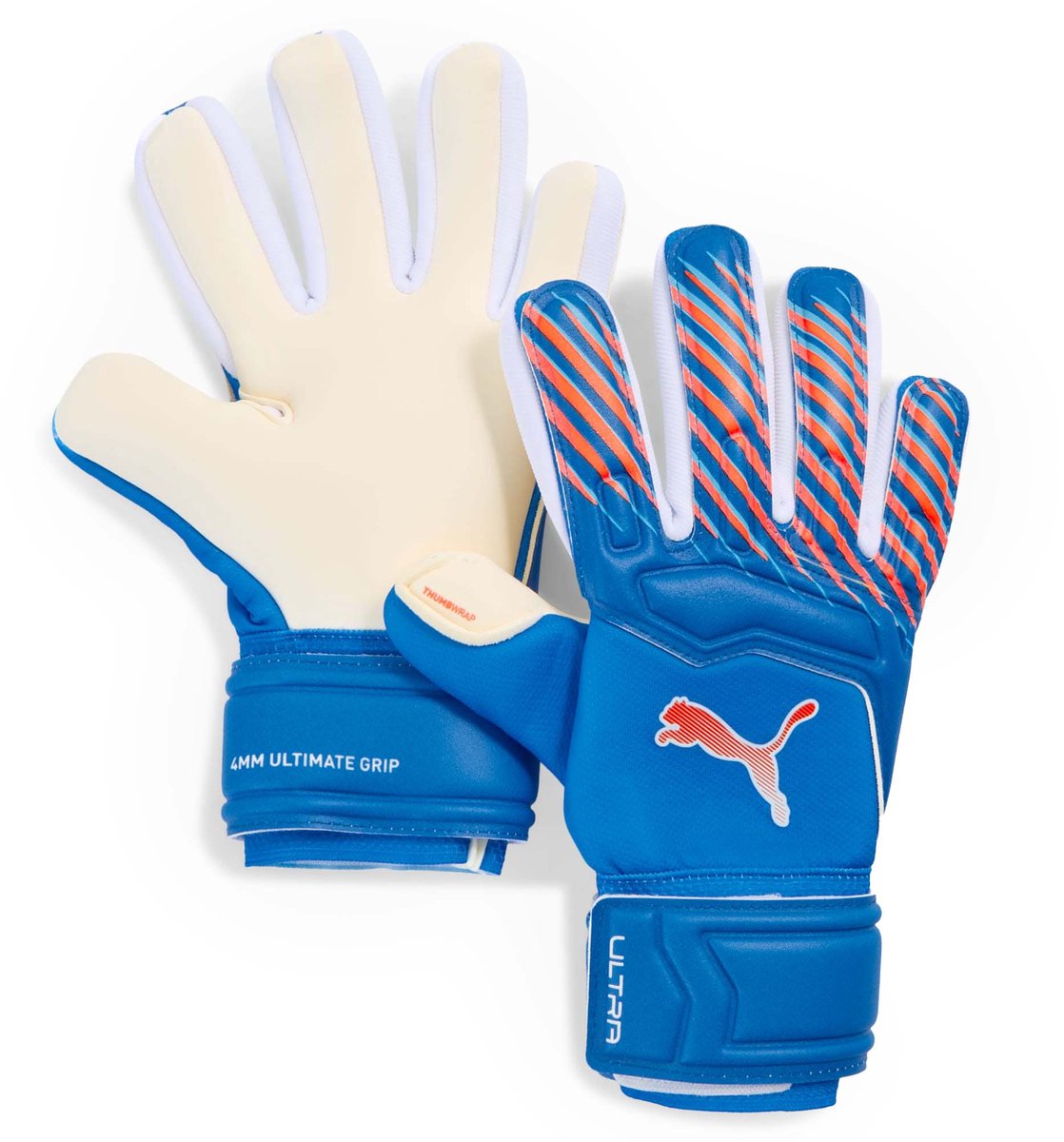 Puma Ultra Pro JR NC Blue Orange Keepershandschoenen - Maat 4