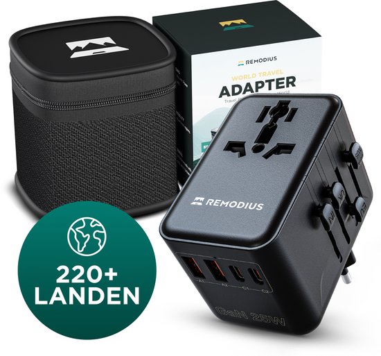 Remodius Wereldstekker Fast Charging