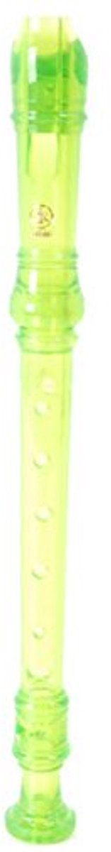 Soprano Recorder met Duitse Vingering - Doorzichtig Groen