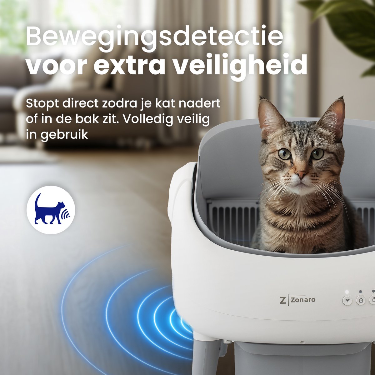 Zonaro Automatische Kattenbak - Zelfreinigende Kattenbak - Elektrische