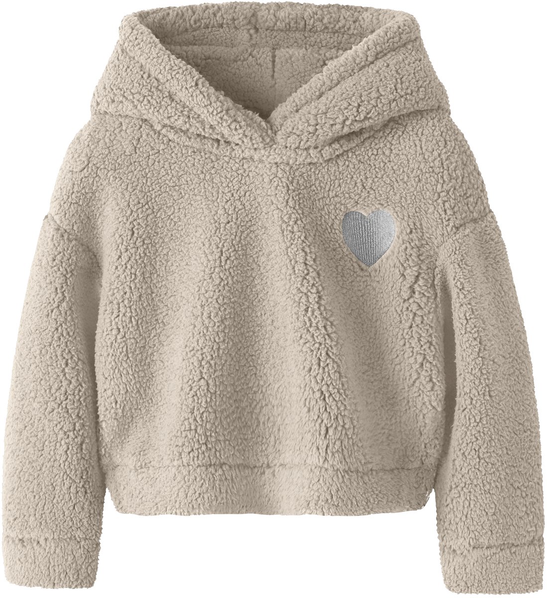 NAME IT - NMFONEA LS TEDDY PULLOVER WH PB - Meisjes - Sweaters