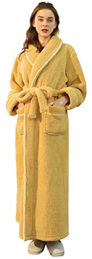 Badjas Heren Extra Lang, Superzachte Flanel Microvezel Badjas Ochtendjas, Saunamantel, Voor Thuis, Om Te Loungen, Grote Maten (Grijs,XL