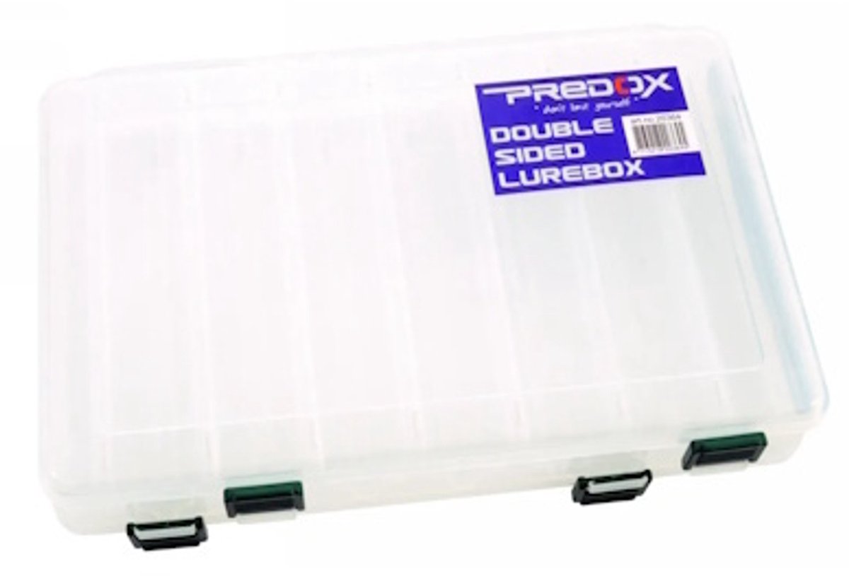 Predox Double Sides Lure Box 27x18x4,5 cm - dubbelzijdige Predox opbergdoos voor kunstaas en accessoires