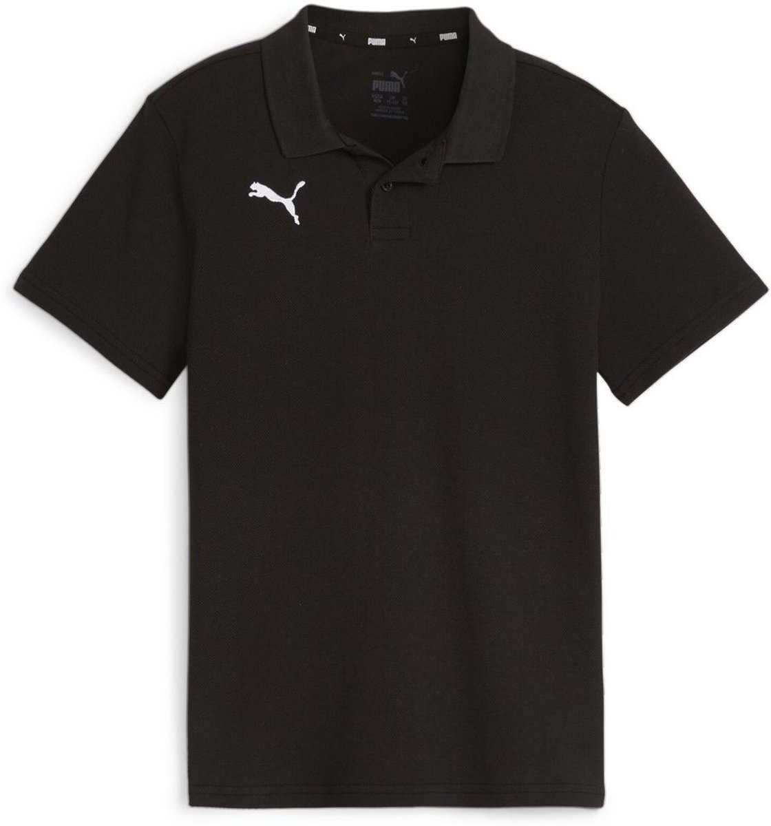 Puma kinderpoloshirt TeamGoal CasuaLongsleeve Polo Jr 658606 Zwart