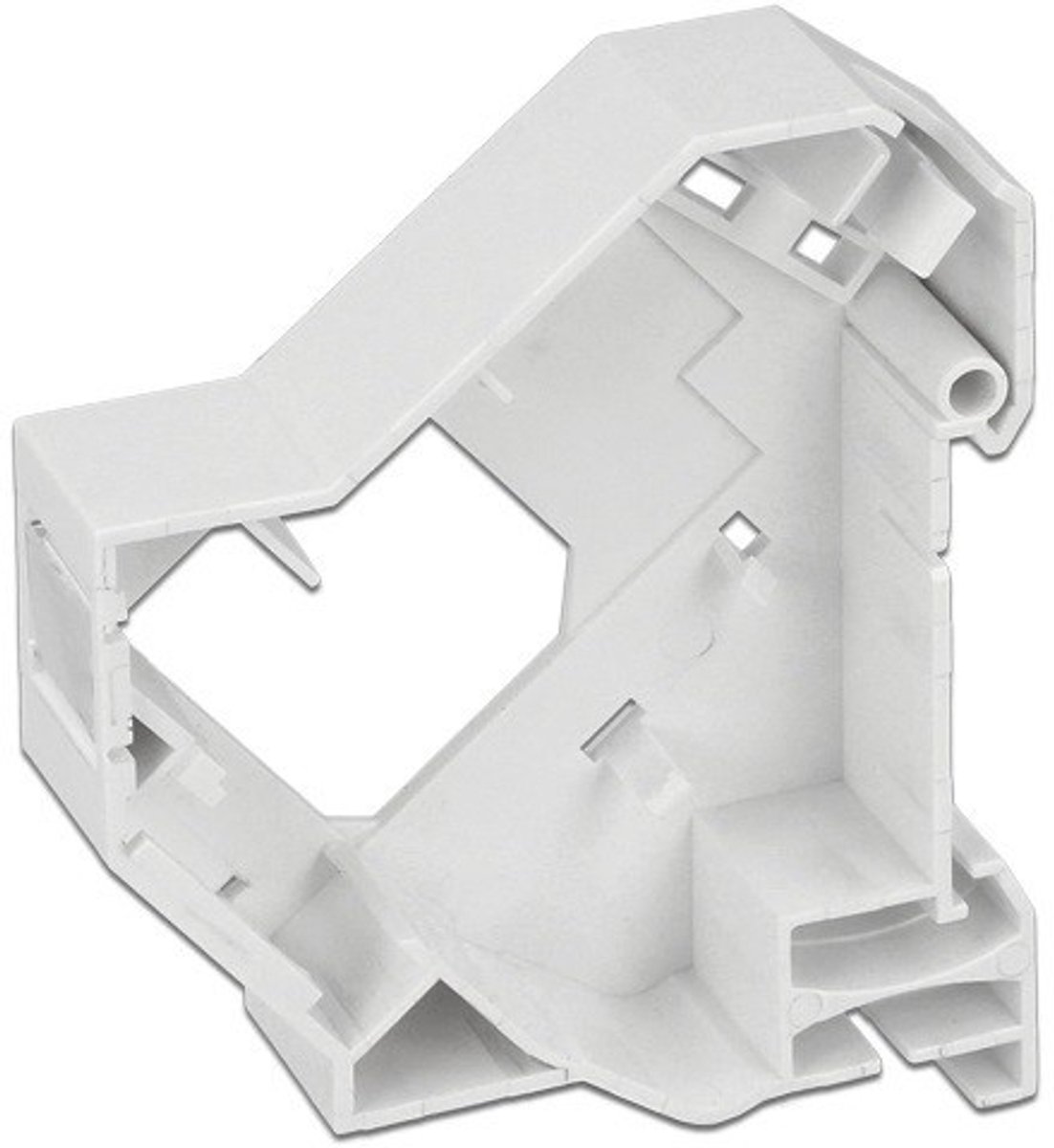 DIN-Rail houder voor 1 Keystone module (versie 2) / wit
