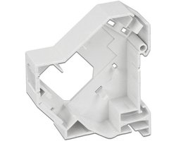 DIN-Rail houder voor 1 Keystone module (versie 2) / wit
