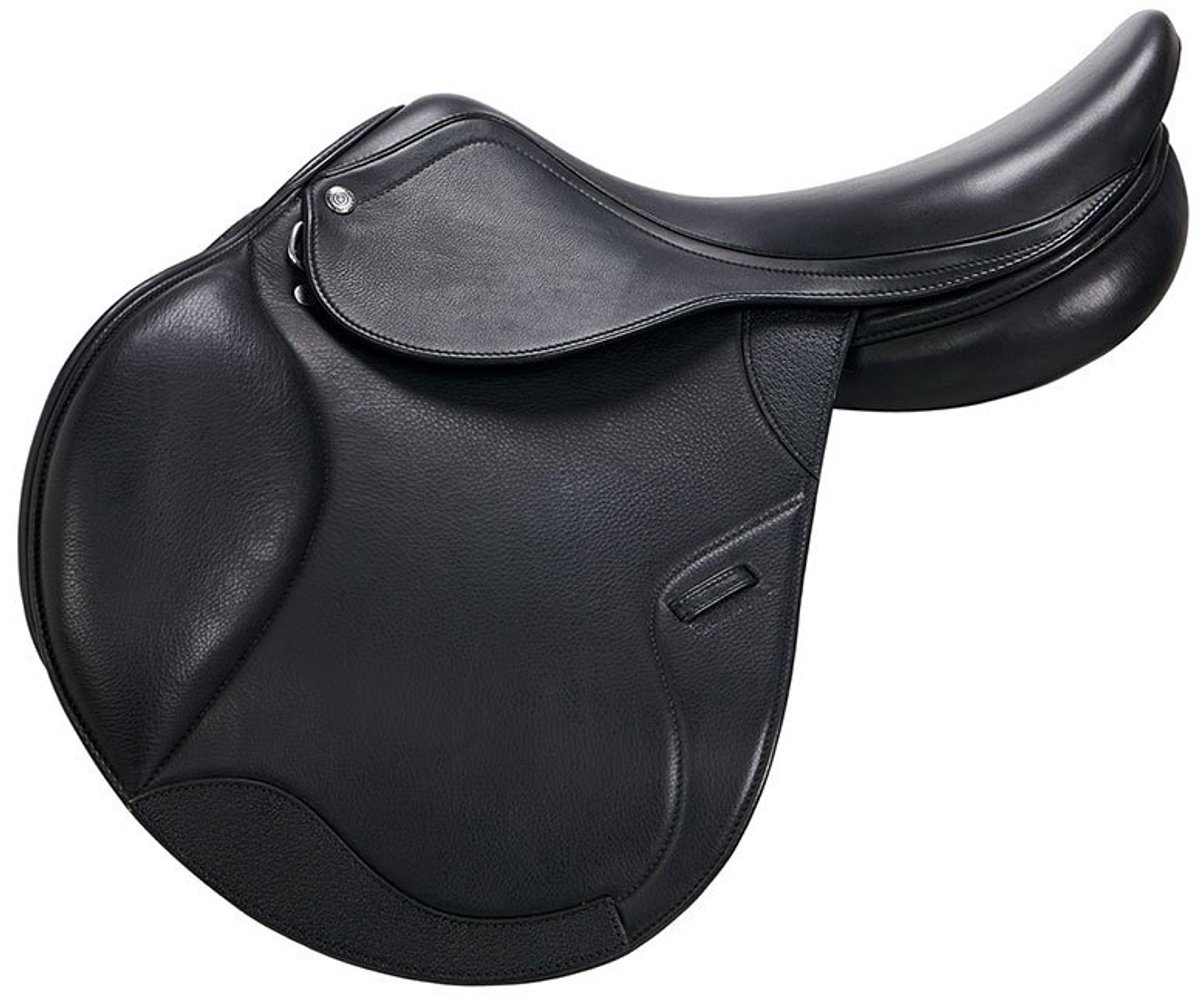 Meredith Double Leather Springen Zadel Zwart 17´´