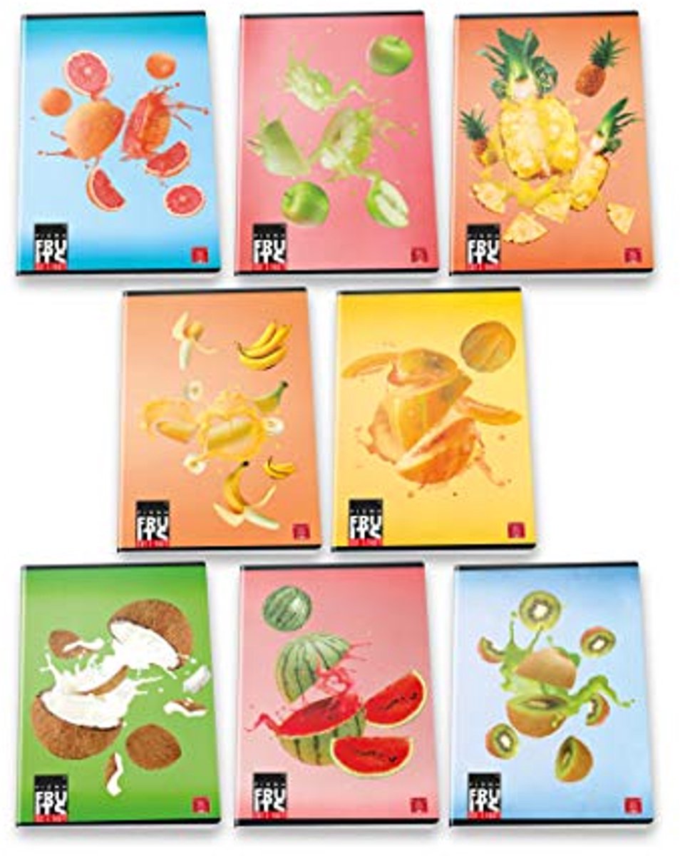 Maxi A4 Fruit Notebooks 10-pack