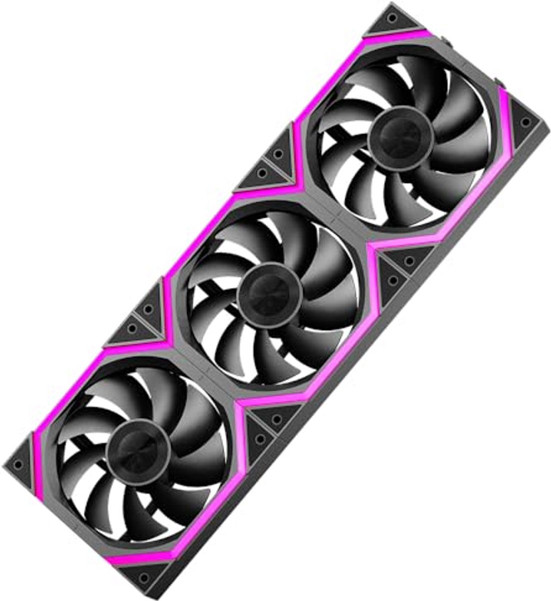 RGB PC Ventilator Set van 3 - 120 mm, 2000 RPM, ARGB & PWM voor Gaming PC