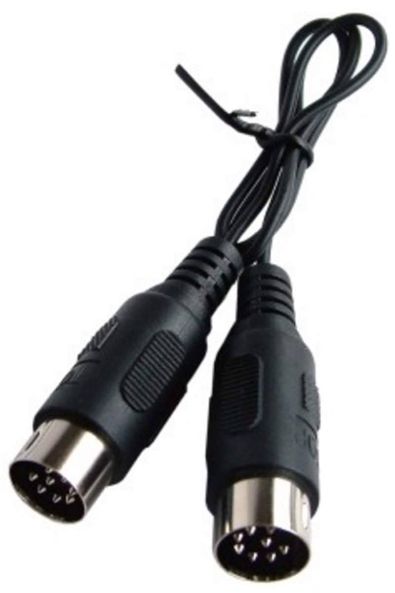 Cavus 8-pins DIN Powerlink PL4 kabel voor B&O / zwart - 0,50 meter
