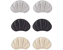 Heel Pads, 3 Pairs Adhesive Tracking Grips, Shoe Pads for Loose Shoes, Non-Slip Track Pads for Sneakers, High Heels, Sneakers, Leather Shoes Too Large (Size : 6)