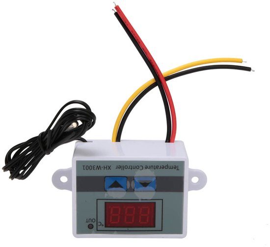 Digitale Vochtigheidsregelaar Hygrometer, 0-99% RH 12V, 60x45x31mm Vochtigheidscontroller voor Precisie Meting