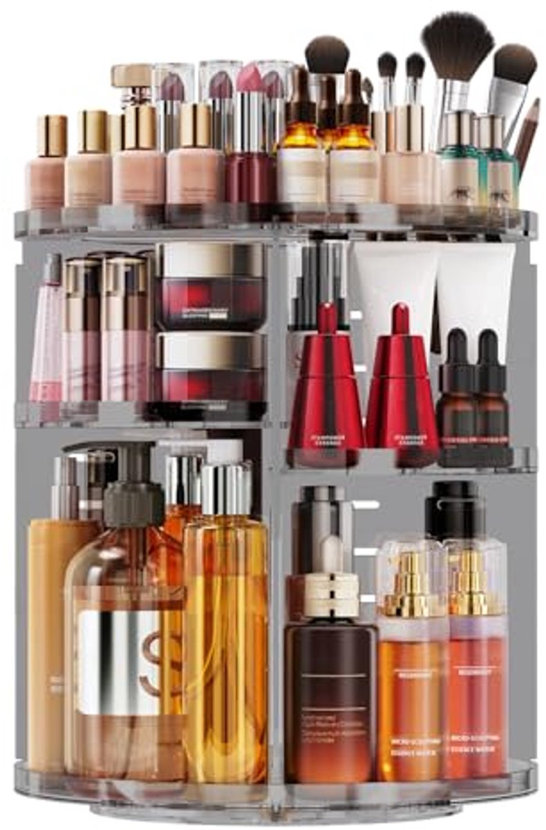 Make-up Organizer met 9 Verstelbare Niveaus en 360 ° Rotatie