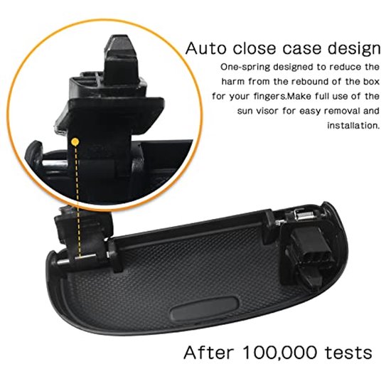 Zonnebril Organizer voor Volvo Accessoires - Auto Interieur Opslag Grijs/Zwart van Merkloos — afbeelding 3