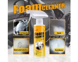 TLVX Auto Bekleding Reiniger 300ML Sprayfles - Schuim reiniger - Vlekken verwijderen - Interieur reinigen - Foam Cleaner - Interieur Auto Stoel Schoonmaken - Huis - Keuken - Vlekken Verwijderen Bankstel - Textiel - Leer - Frisse Geur - Effectief!