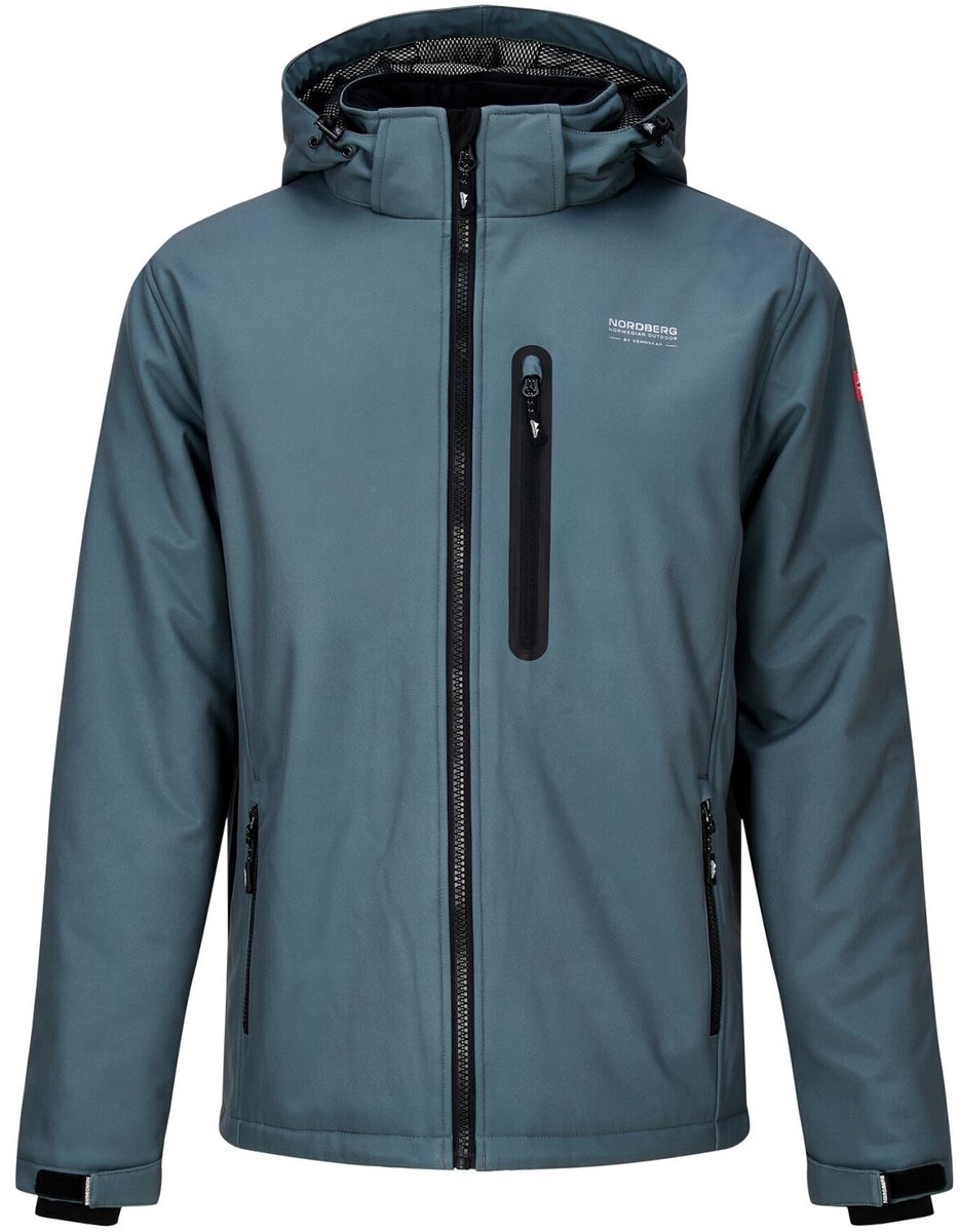 Nordberg Laser Gevoerde Softshell Heren Jas Ms06101-lg Kleur Groen