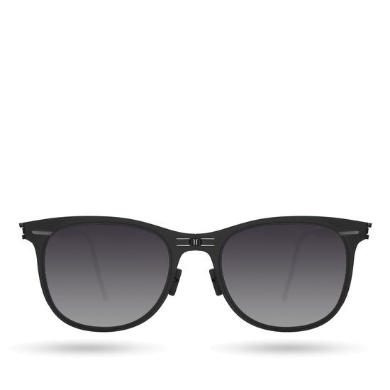 ROAV FREDDY - Opvouwbare zonnebril - Polariserend UV400 - Matte Black - Silver Mirror glazen van ROAV — afbeelding 2