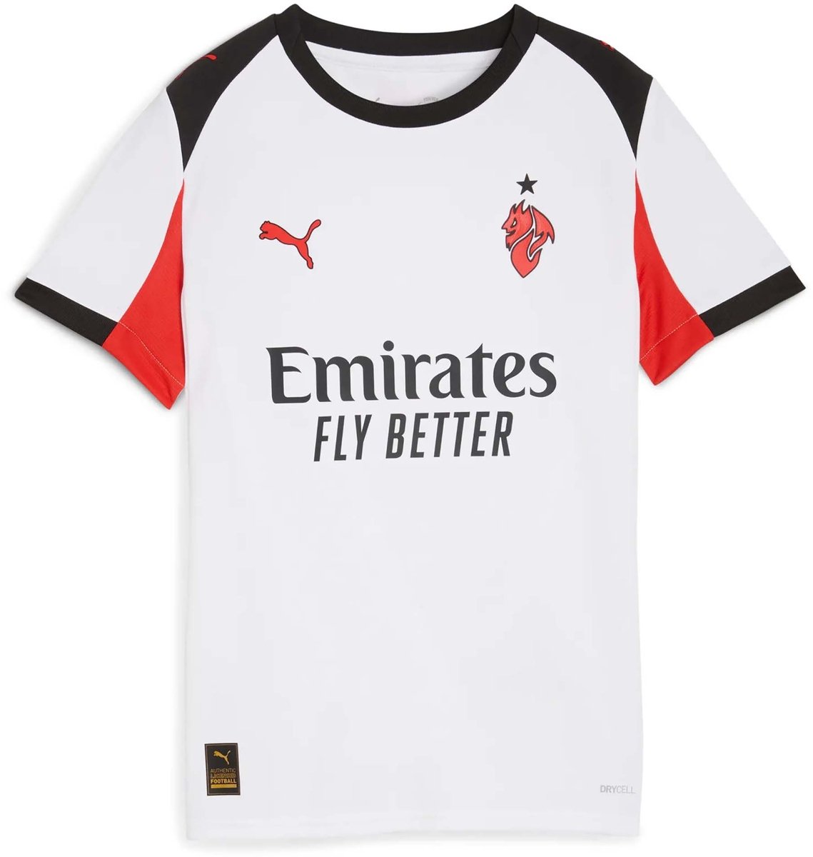 Puma Acm Away Jersey Replica Jr T-Shirt Sportswear Kinderen Rood