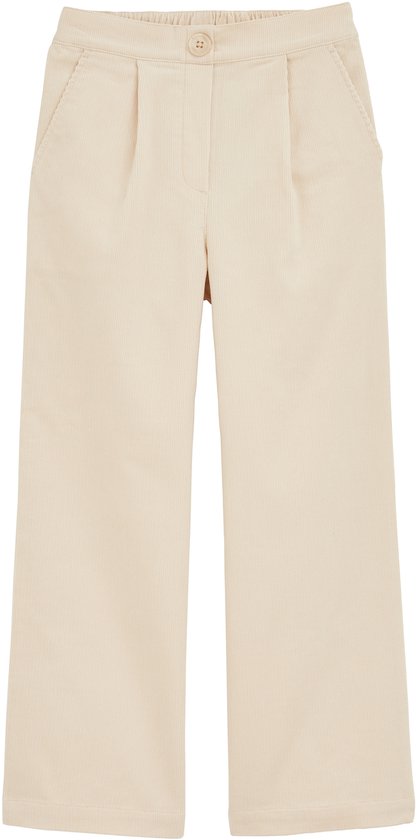 Pantalon large WE Fashion Filles avec structure côtelée