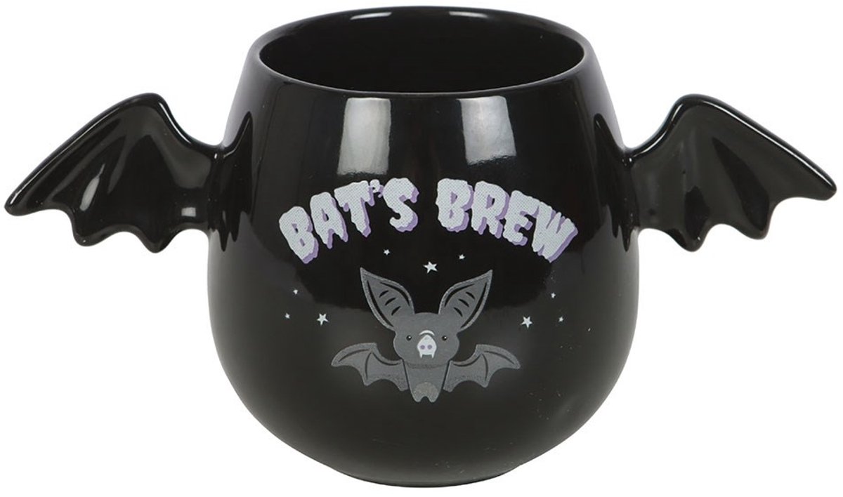 Something Different - Bat's Brew Bat Wing Mok/beker - Zwart