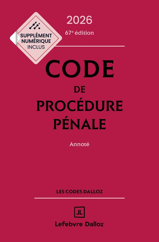 Codes Dalloz Universitaires et Pro - Code de procédure pén ... - cover