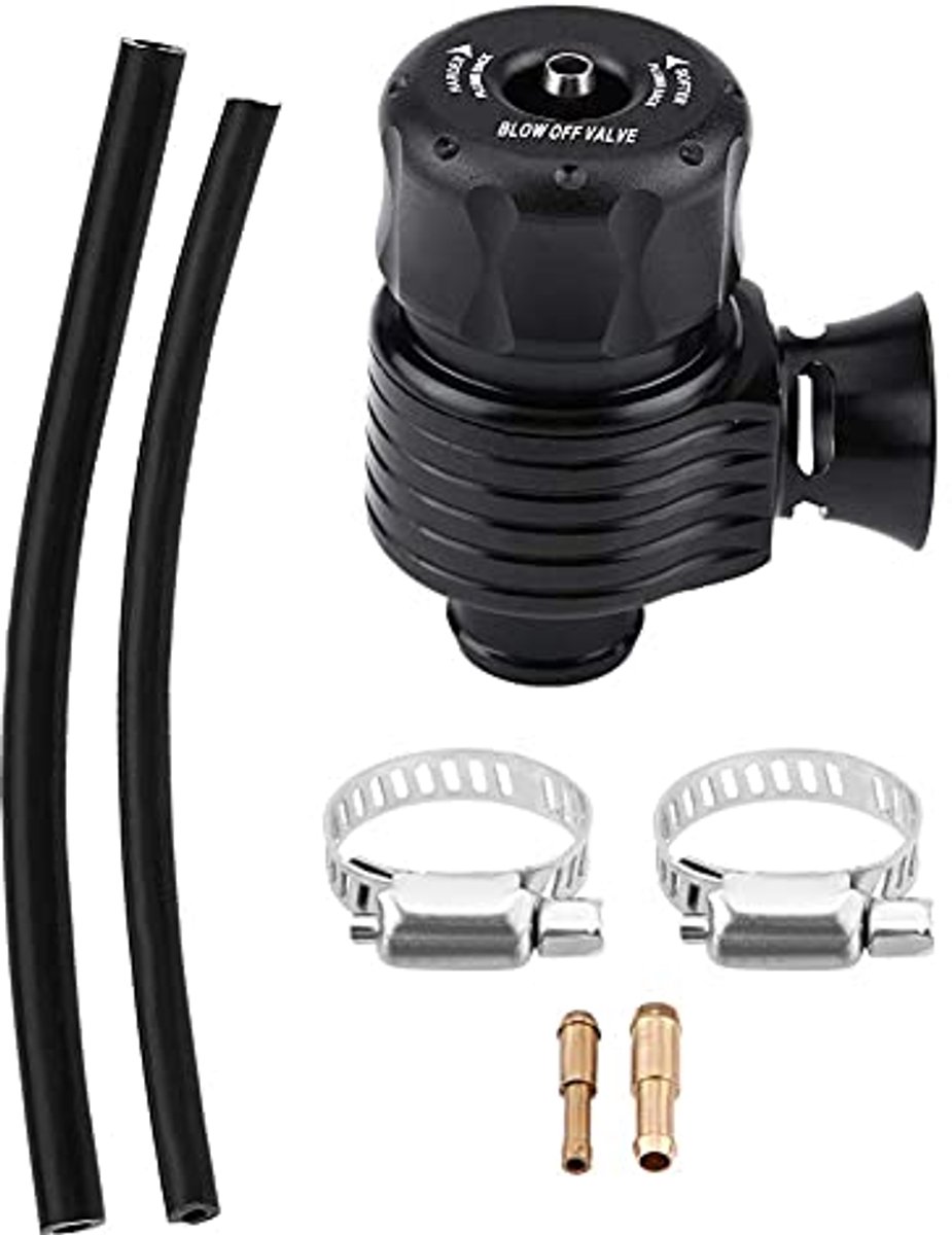 Duokon Blow Off Valve, Gloednieuwe Universele 25mm/1 inch Auto Turbo Blow Off Valve Dump Valve Adapter Kit(Horn-shape)