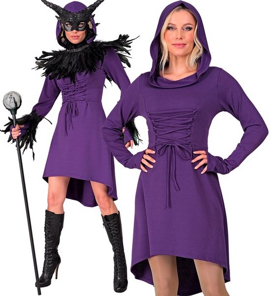 WIDMANN - Robe gothique médiévale violette pour femme - M