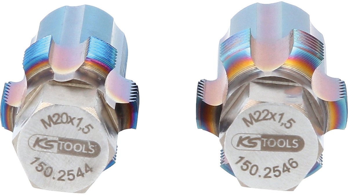 KS TOOLS Draadsnijderset met geleidebout voor sensoren 2-delig - 150.2540