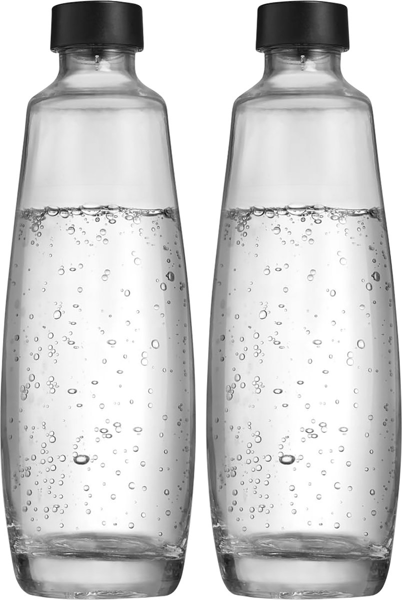 SodaStream - 2-pack glazen karaf 1L - Past alleen op SodaStream DUO