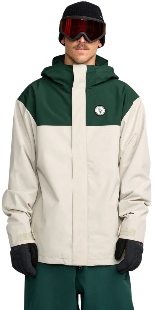 Volcom Buckthreeeighty Ski- en snowboardjas heren Zand M