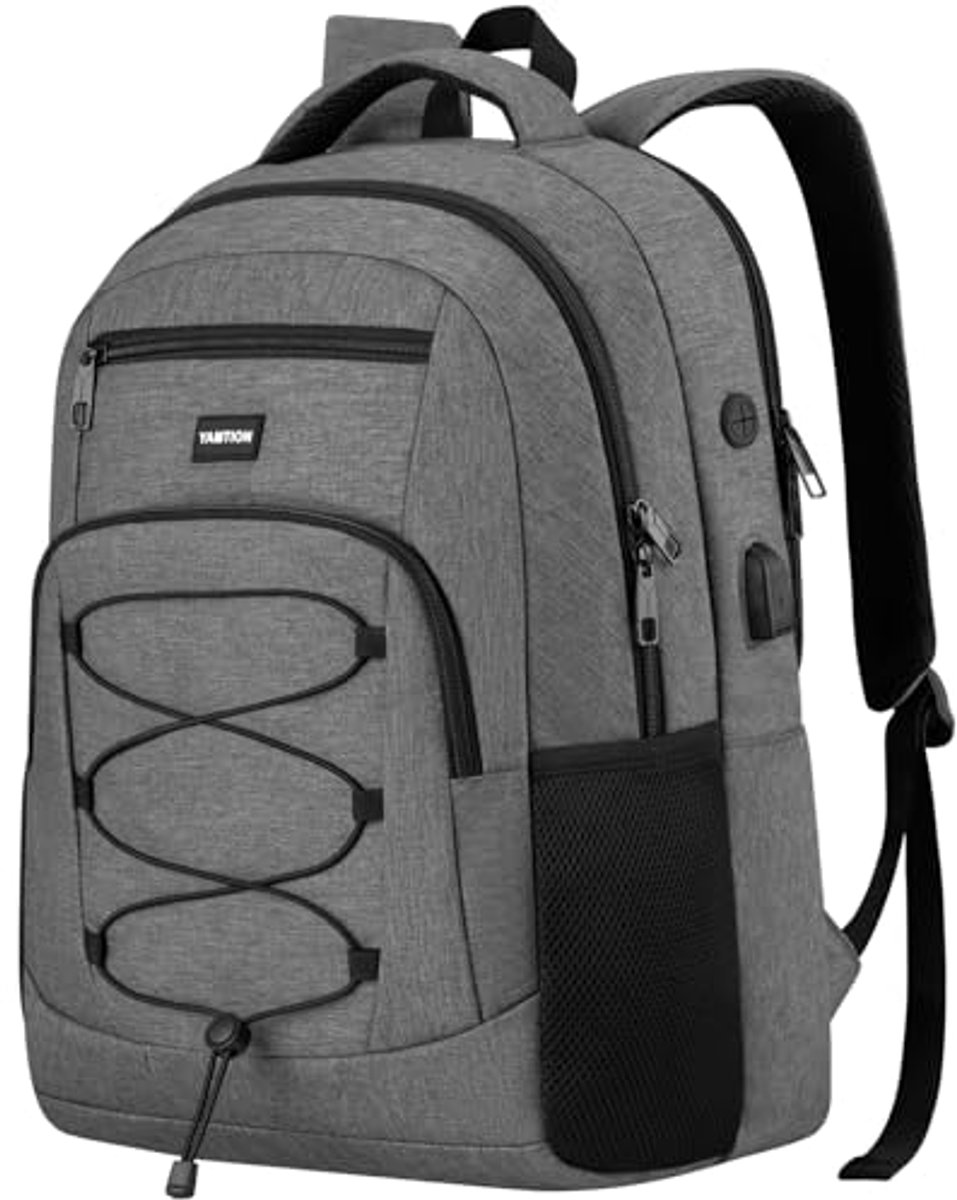 Schoolrugzak voor volwassenen met laptophoes en USB-poort