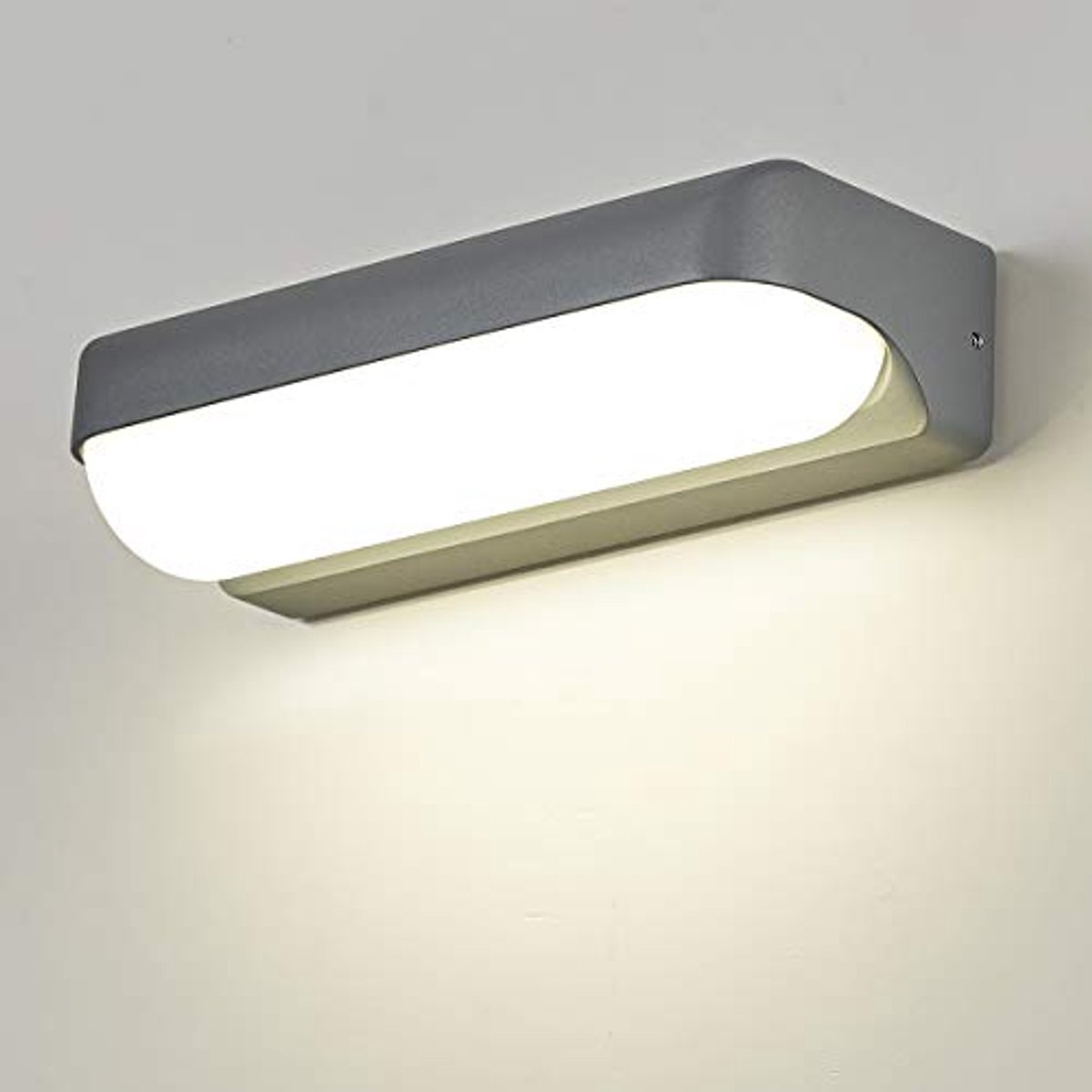 12 W LED Buitenlamp - Waterdicht Aluminium Wandlamp voor Terras, Tuin en Gang - 1000 Lumen 26 cm