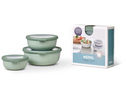 Mepal - Multikom Cirqula vershouddoos set - 350 + 750 + 1250 ml - Rond - Nordic sage