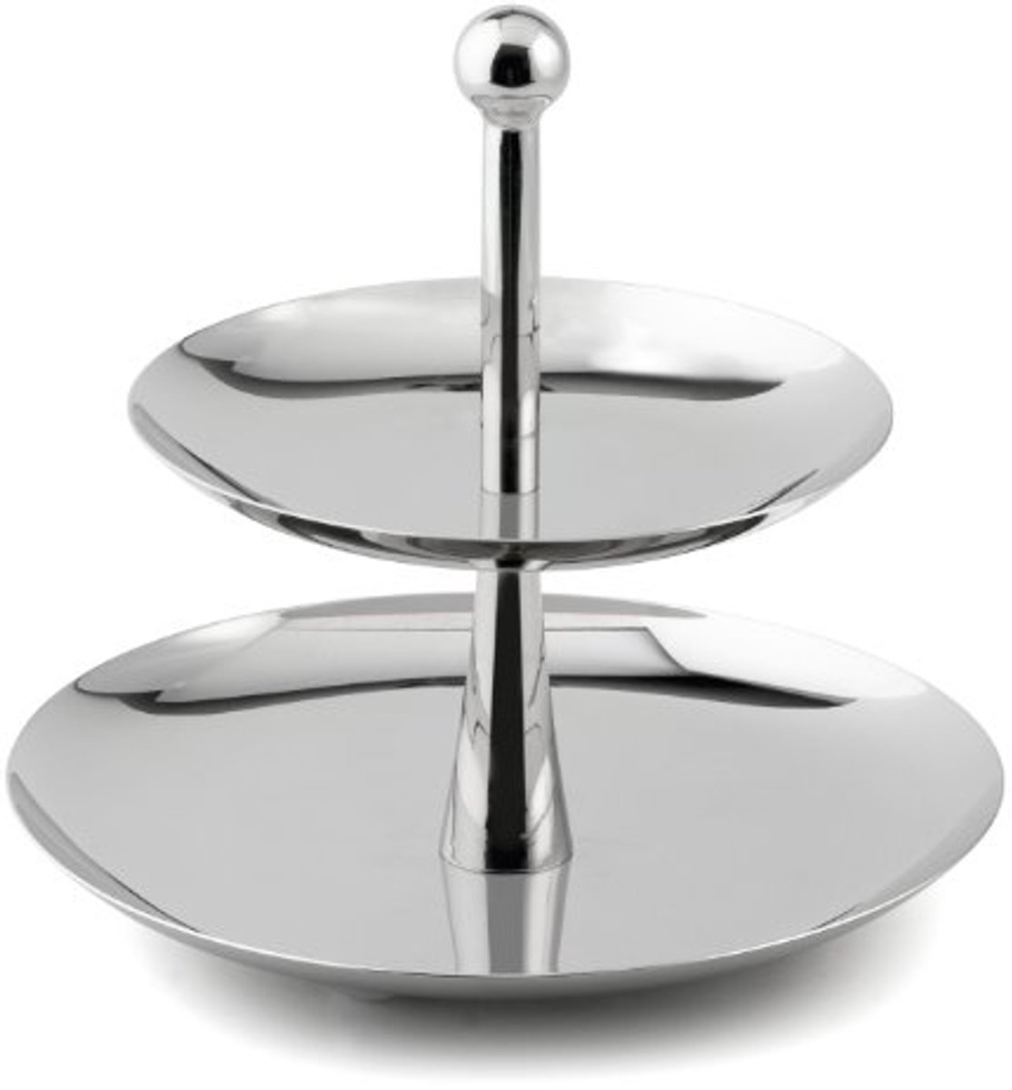 Etagere met 2 lagen voor het serveren van gerechten - Zilver