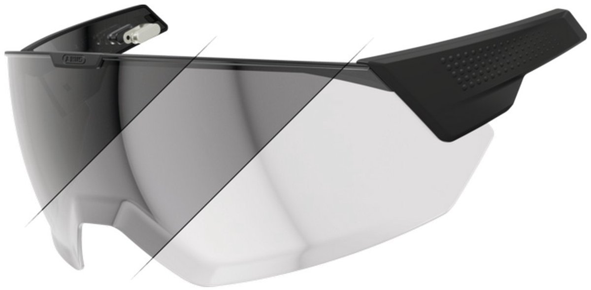 ABUS MagneticVisor voor de fietshelm HYP-E - en de varianten ACE en BL.ACE - magnetisch helmvizier beschermt tegen wind en weer - fietshelmaccessoires - maat S/M, photocromic