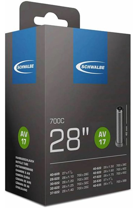 Binnenband Schwalbe AV17 28 / 28/47-622/635 - 40mm ventiel