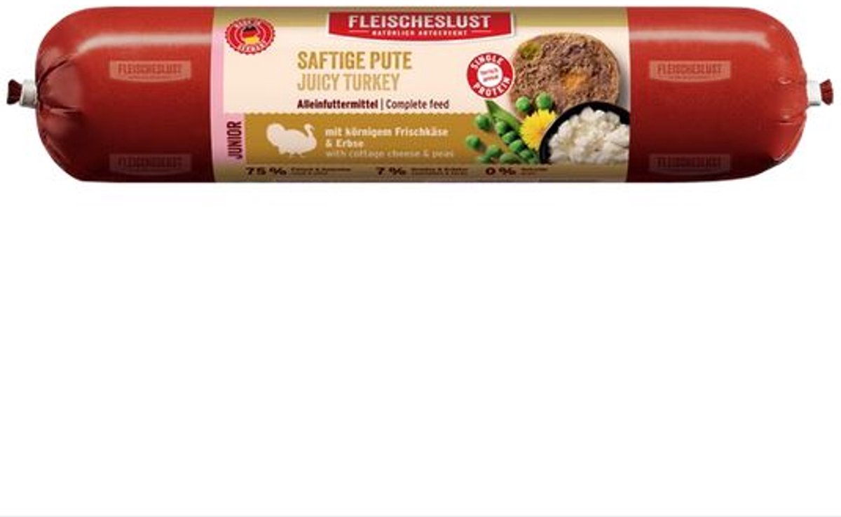 Fleischeslust Fleischeslust Lifecycle Junior 800g | Saftige Pute mit kornigem Frischkäse & Erbse