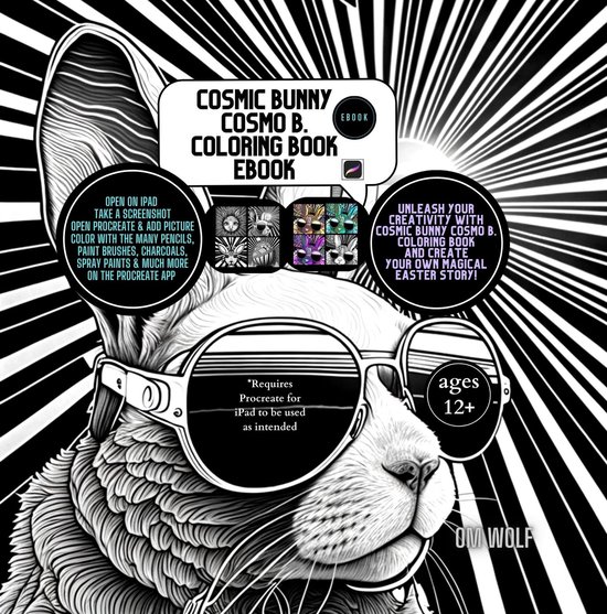 Cosmic Bunny Cosmo B. Coloring Book - cover