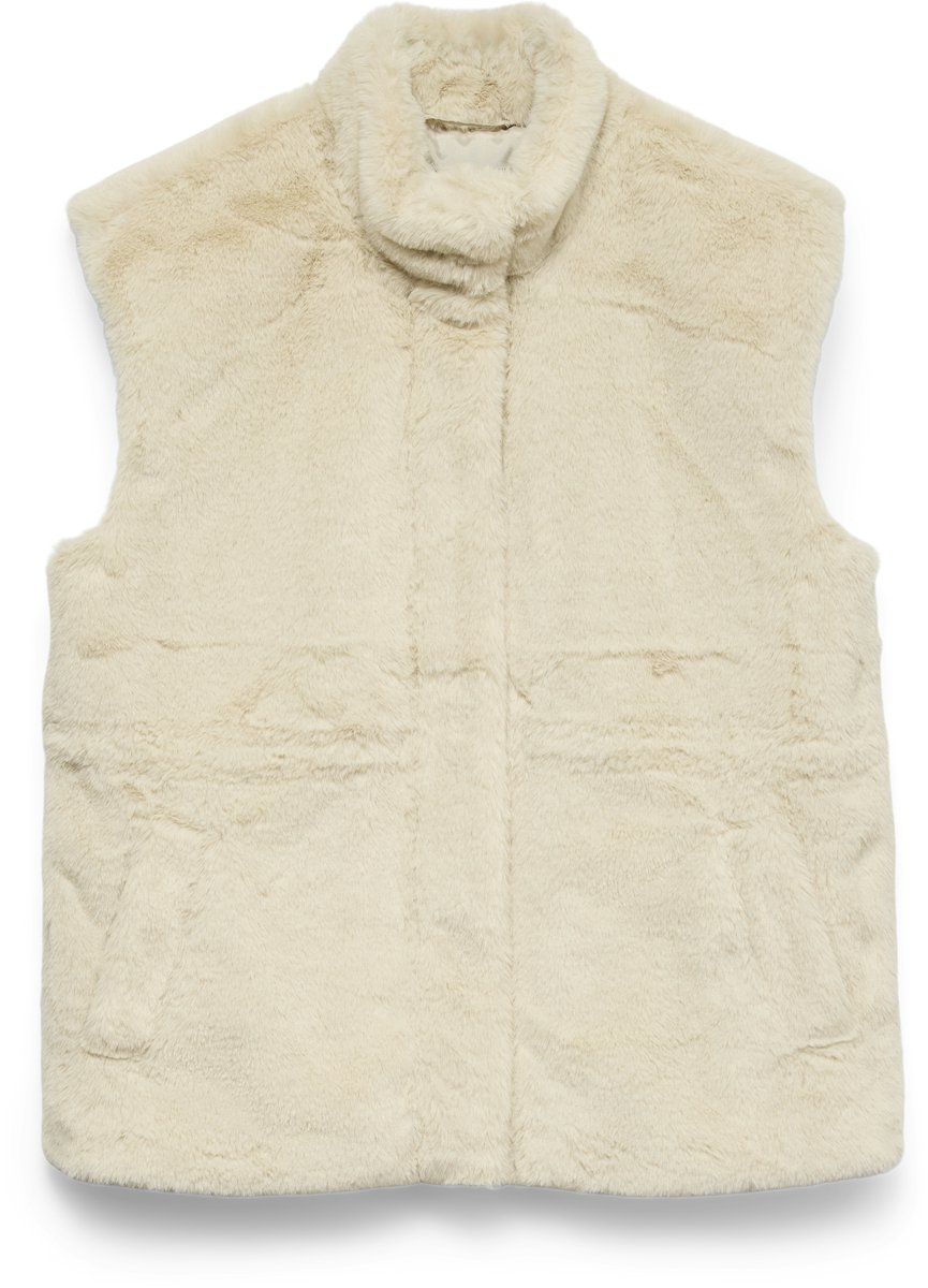VERO MODA - VMSONJAPOPPY FAUX FUR WAISTCOAT GA BOO Dames Gilet