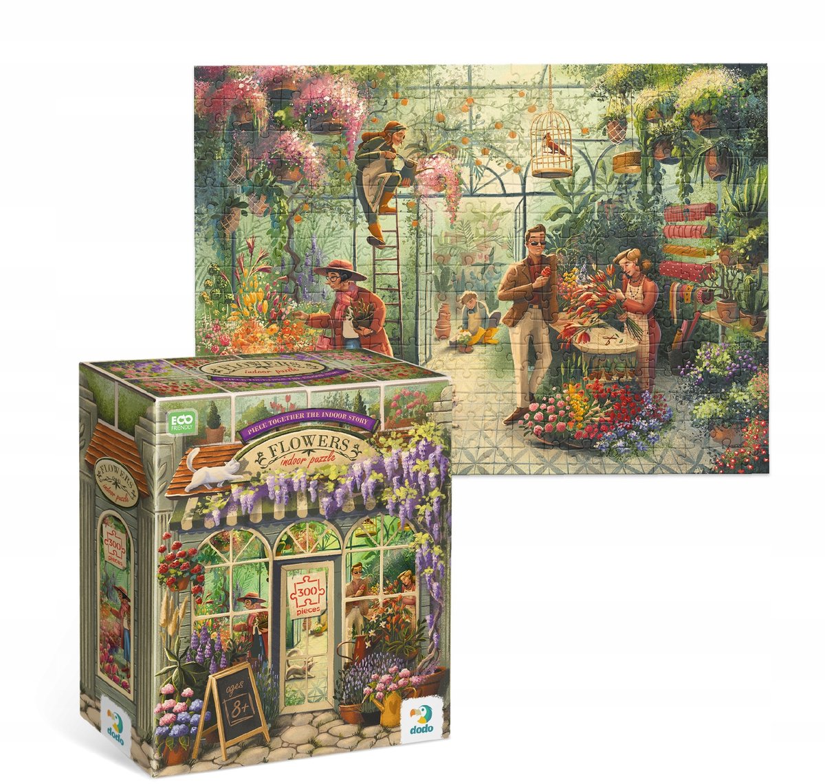 Dodo Puzzel Kwiaciarnia 300 Stukjes - Magische Bloemenwereld