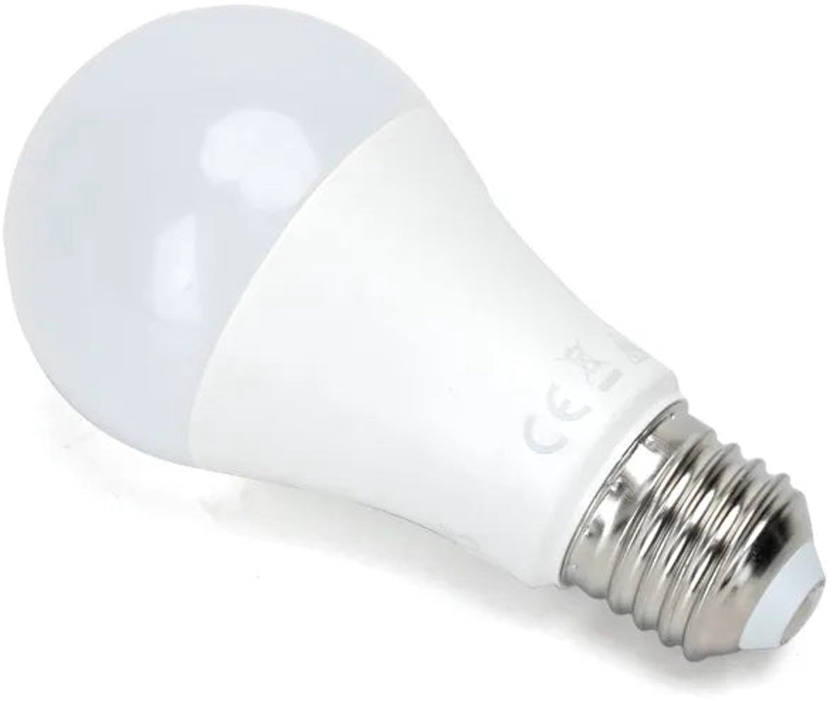 E27 LED Gloeilamp met Dag/Nacht en Bewegingssensor | 9W=62W | Warmwit 3000K