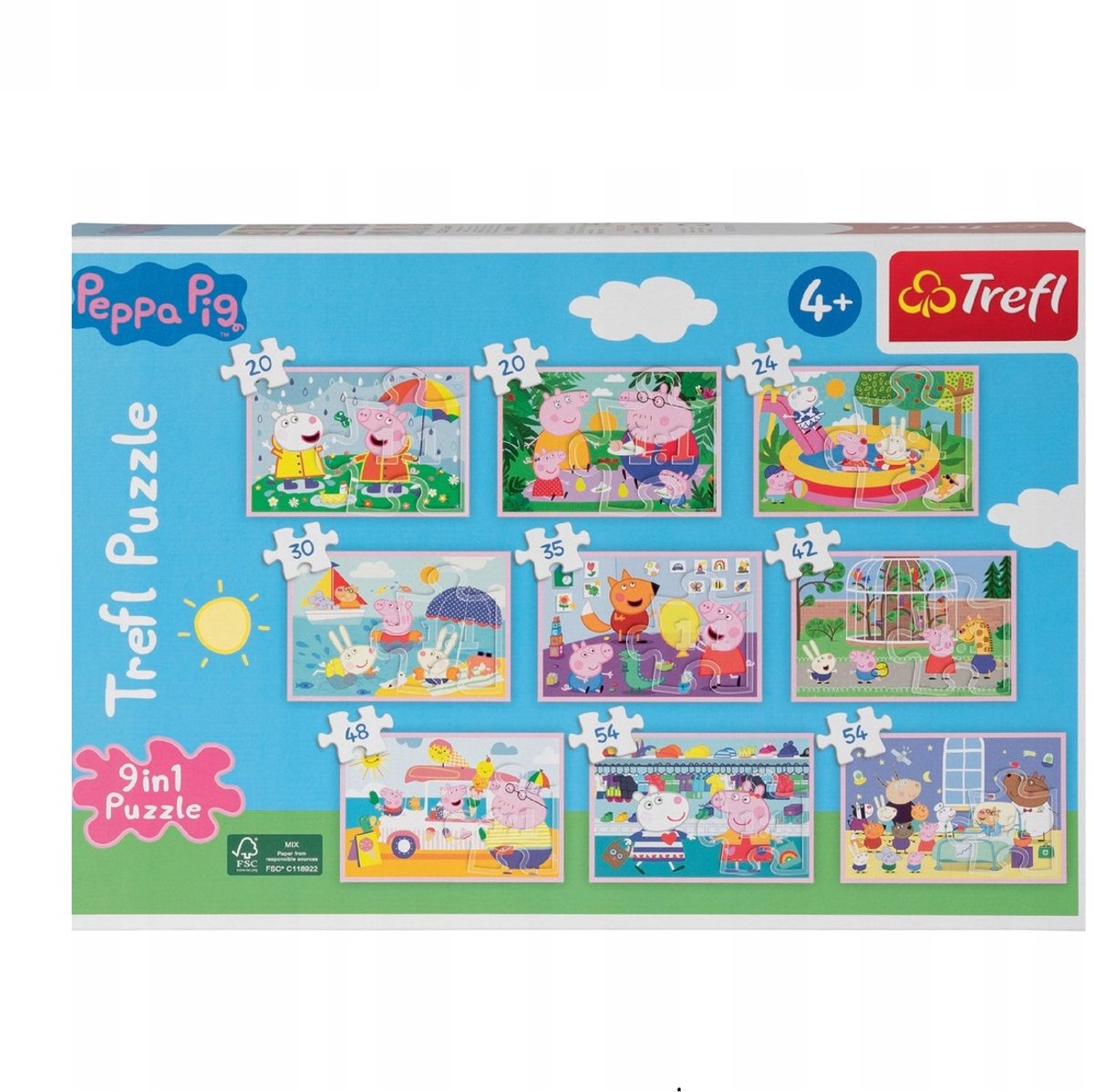 Peppa Pig puzzel 9-in-1 set - 327 elementen