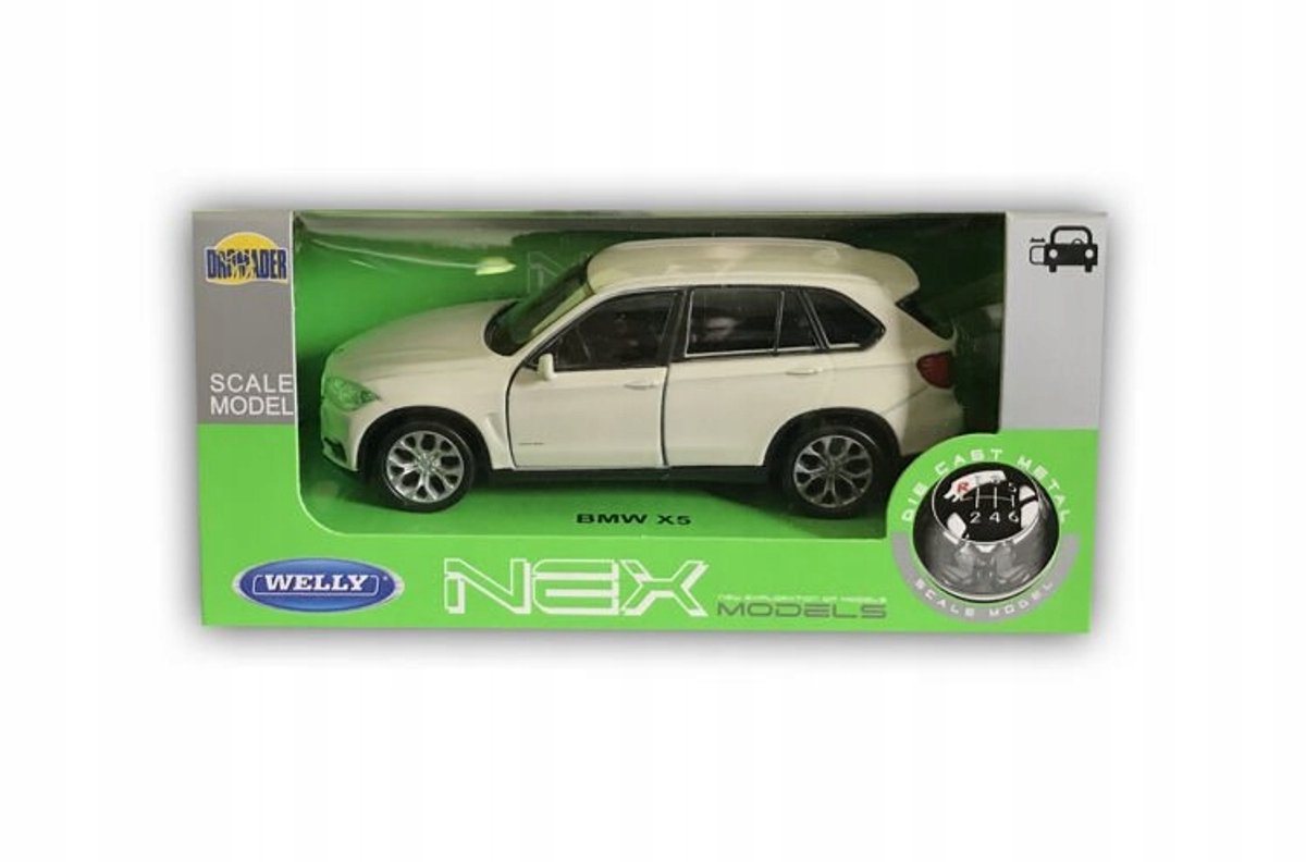 BMW X5 Wit Metaal Modelauto 1:34 Welly