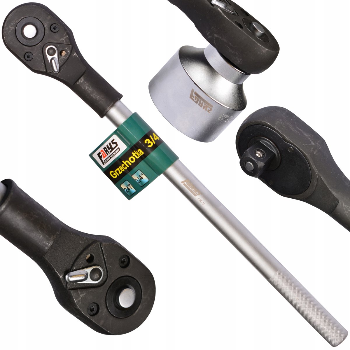 Farys Lange Ratelsleutel 3/4" 24 Tanden CRV 51 cm