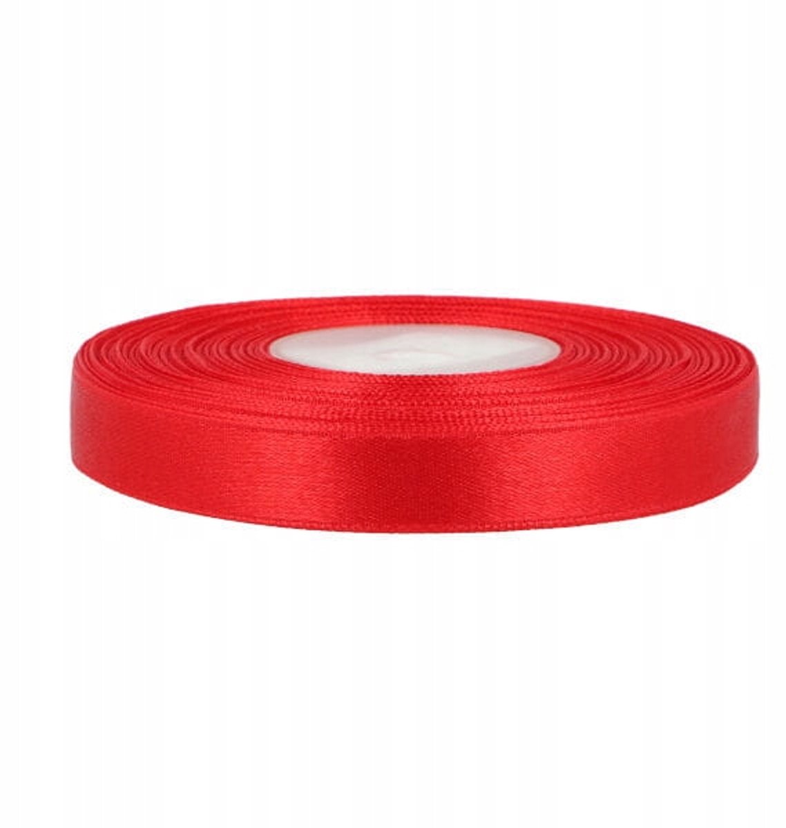 Rode Satijnen Lint 12mm x 25m - Decoratieve Band voor Knutselen
