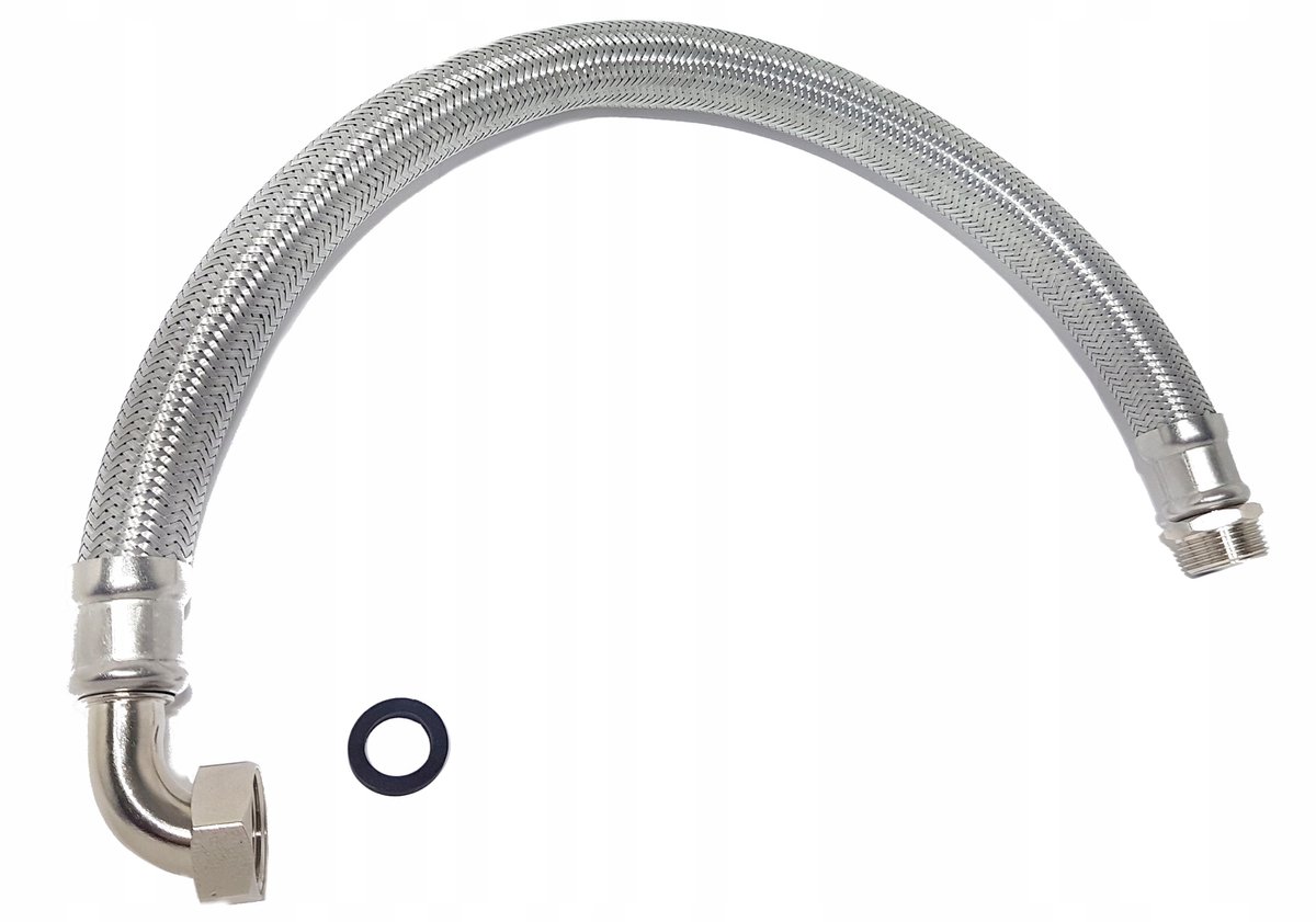 Antivibratieslang 1" 100cm knie GZ/GW voor waterinstallaties