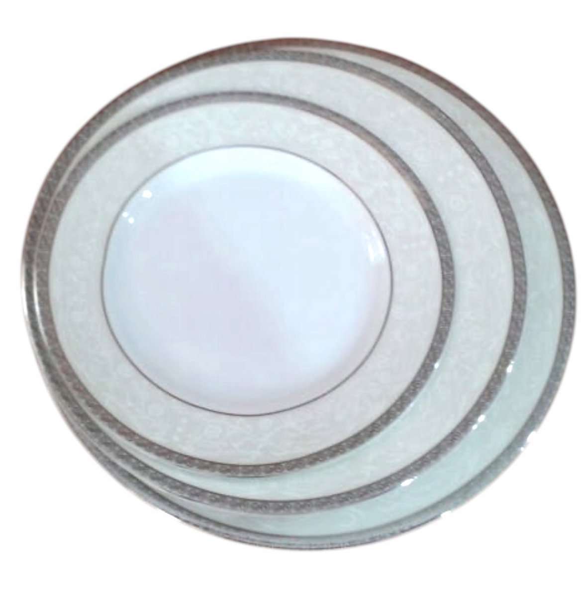 Bogucice Agawa Platin Servies voor 6 personen - 18 delig