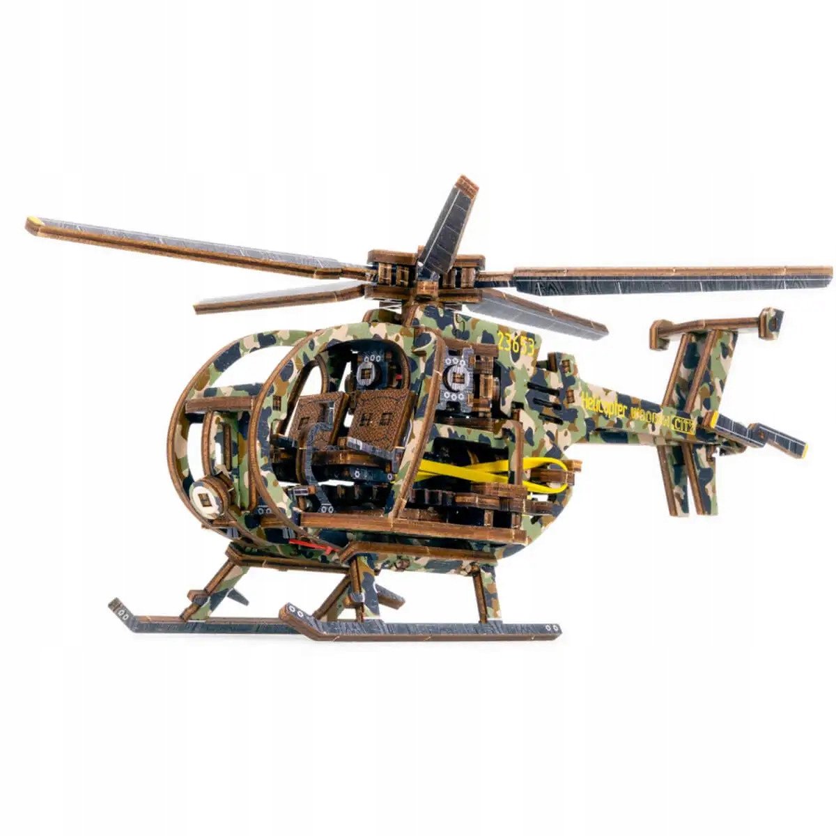 3D houten helikoptermodel - beperkte editie